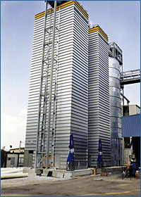 Grain dryer manufactured for Casa Olearia, S. Pietro di Morubio (VR) - Italy